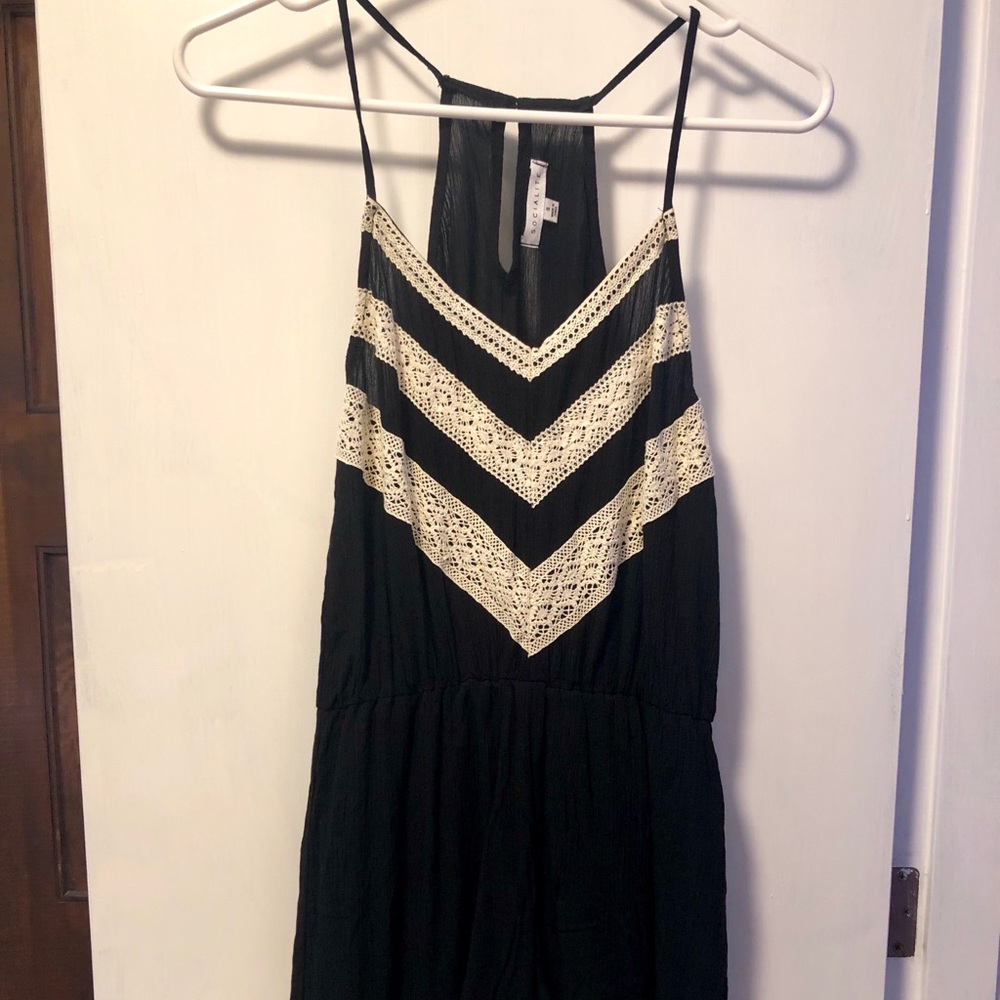 Black and Cream Romper